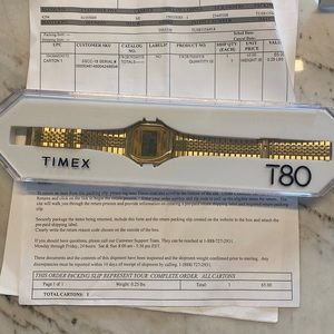 Timex T80 watch never opened